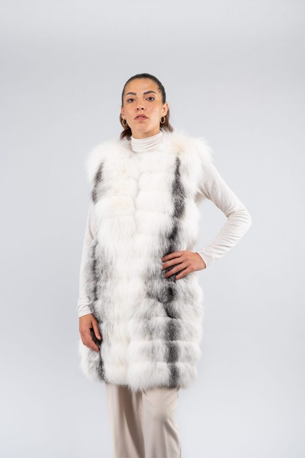 Gilet in volpe Arctic Frost - immagine 3