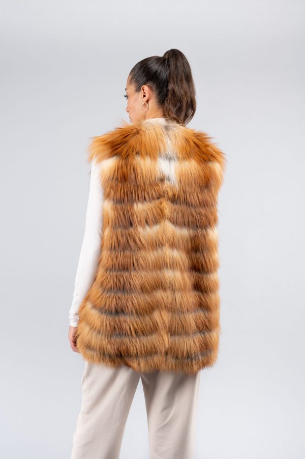 Gilet in volpe rossa - immagine 2