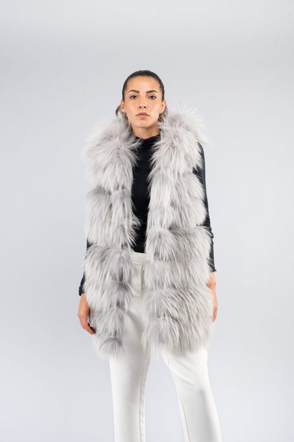 Gilet lungo in volpe - immagine 2