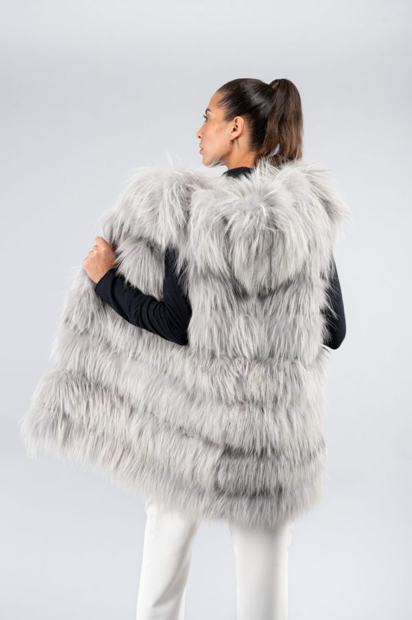 Gilet lungo in volpe - immagine 1
