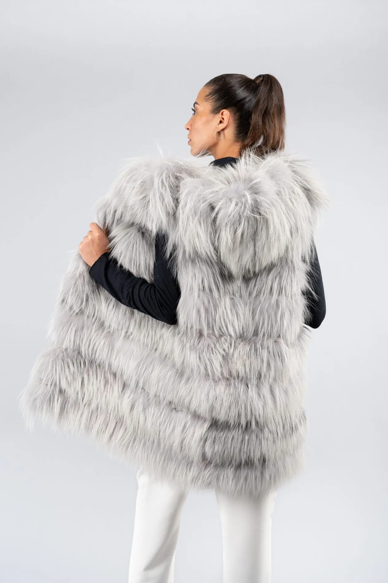 Gilet lungo in volpe - immagine 1