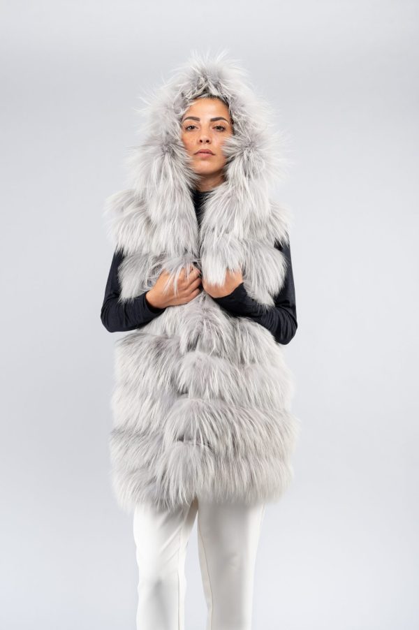Gilet lungo in volpe - immagine 3