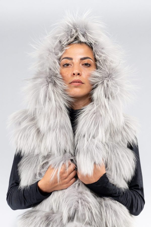 Gilet lungo in volpe - immagine 5