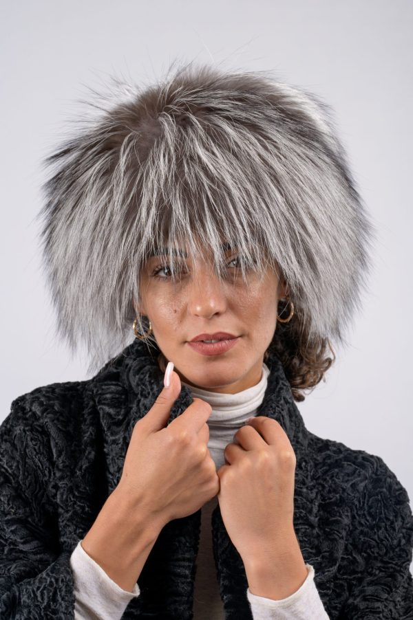 Colbacco in volpe argentata – grigio - immagine 1