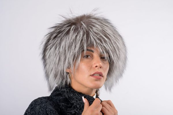 Colbacco in volpe argentata – grigio - immagine 4