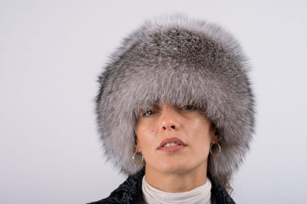 Colbacco in volpe frost naturale – grigio - immagine 5