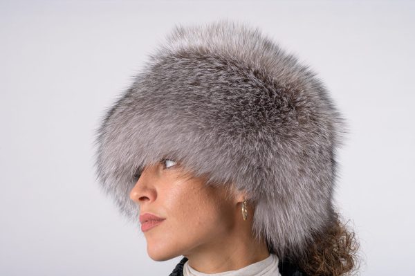 Colbacco in volpe frost naturale – grigio - immagine 3