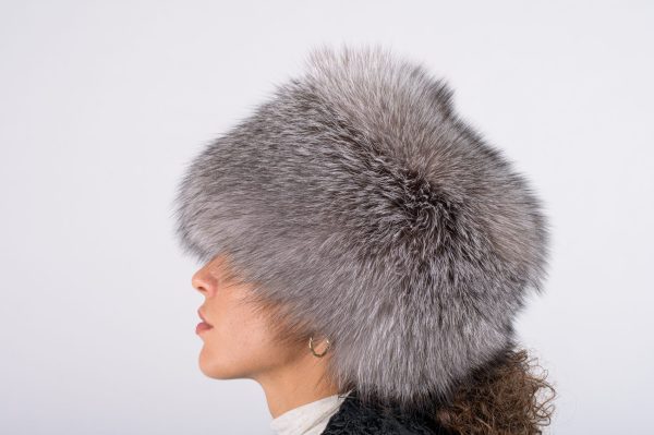 Colbacco in volpe frost naturale – grigio - immagine 4