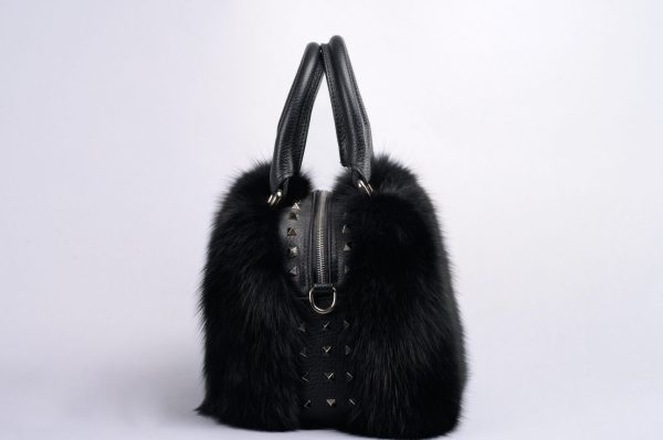 Borsa in volpe con tracolla sganciabile - immagine 4