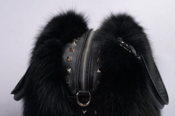 Borsa in volpe con tracolla sganciabile - immagine 5
