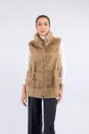 Gilet in visone reversibile
