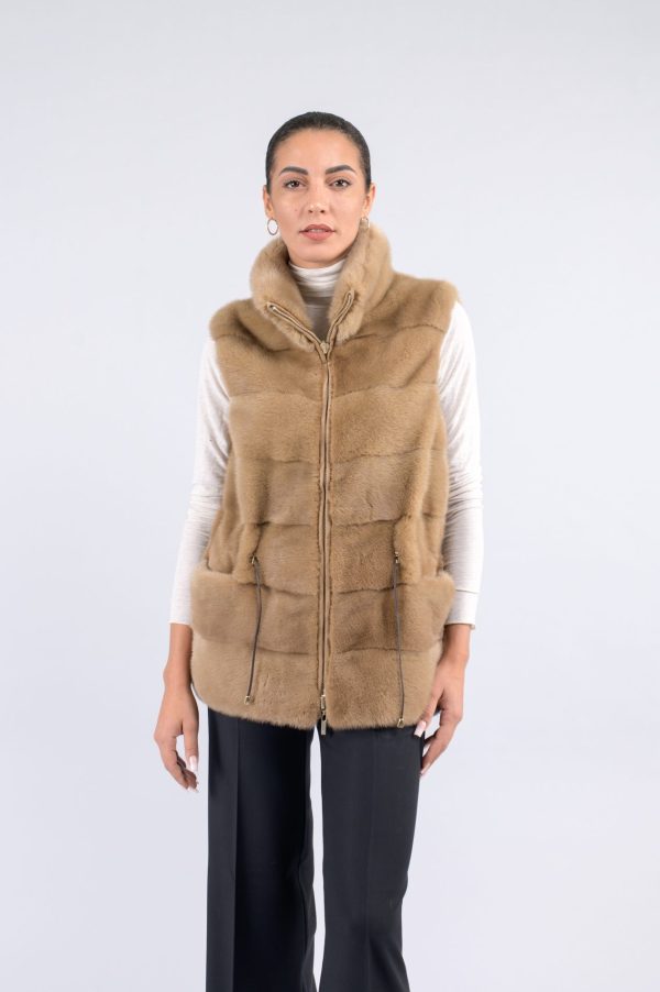 Gilet in visone reversibile - immagine 1
