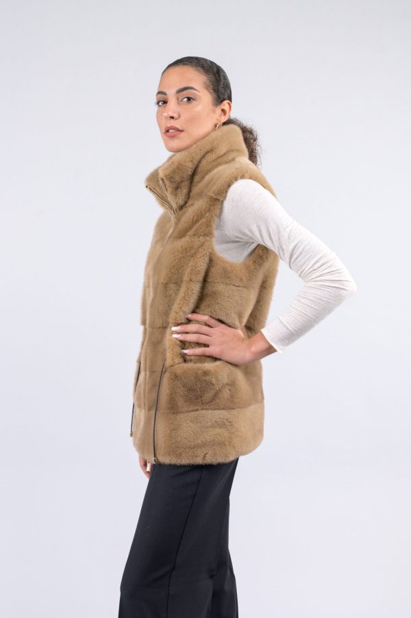 Gilet in visone reversibile - immagine 2