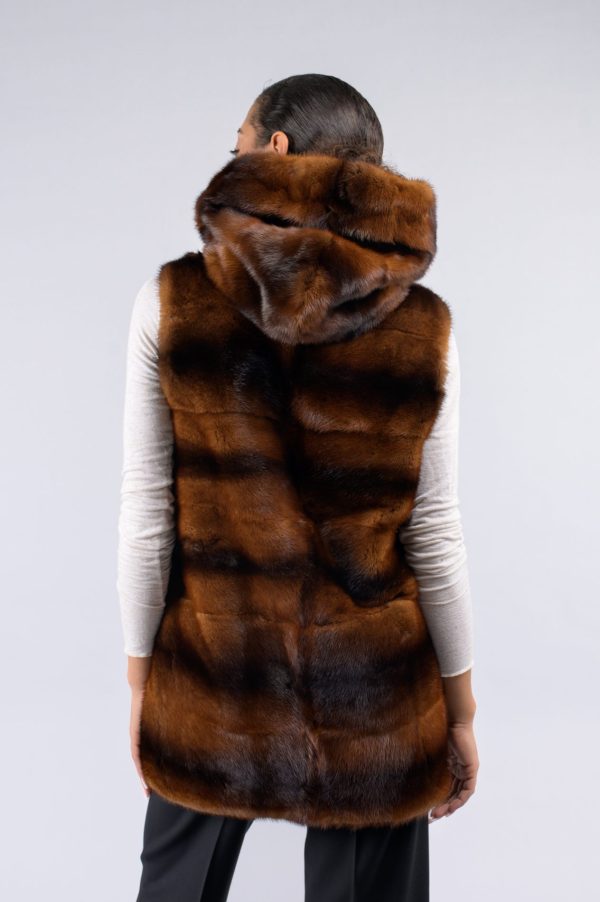 Gilet in visione con cappuccio - immagine 3