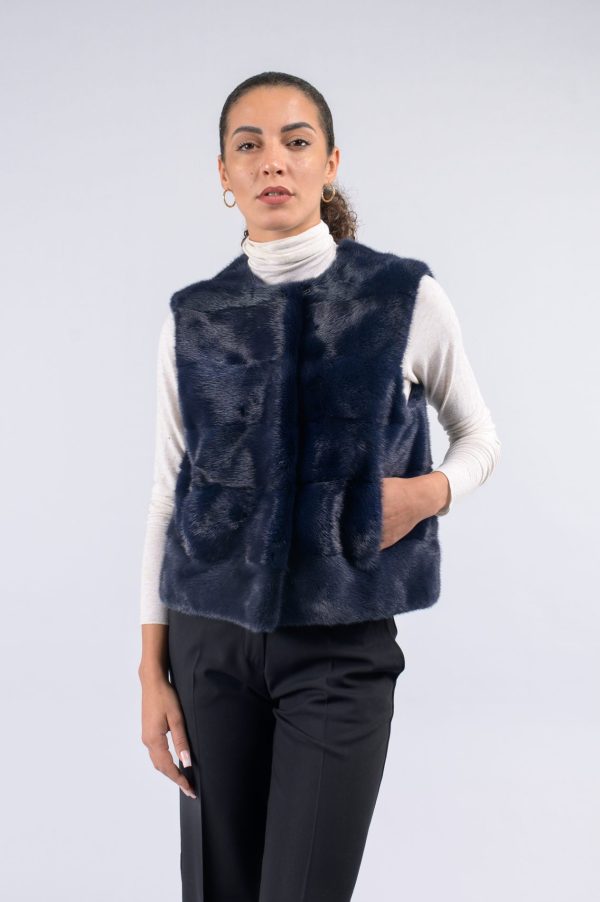 Gilet corto in visione pregiato - immagine 1