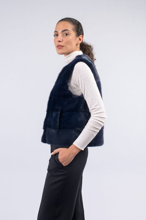 Gilet corto in visione pregiato - immagine 2