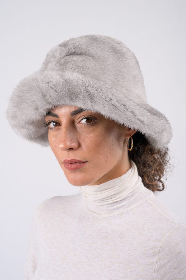 Cappello in visone - zaffiro - immagine 2
