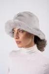 Cappello in visone - zaffiro