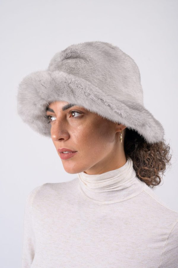 Cappello in visone - zaffiro - immagine 1
