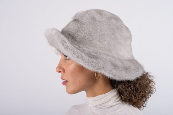 Cappello in visone - zaffiro - immagine 3