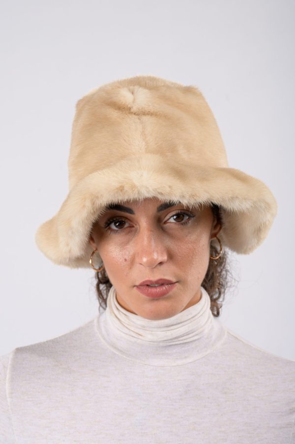 Cappello in visone - palomino - immagine 1