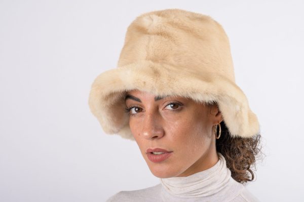 Cappello in visone - palomino - immagine 3