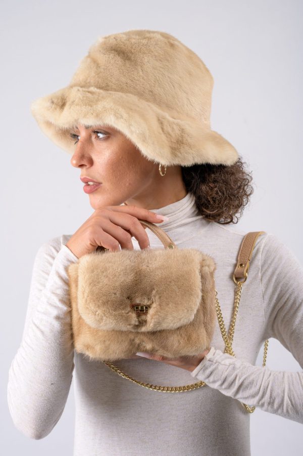 Cappello in visone - palomino - immagine 2