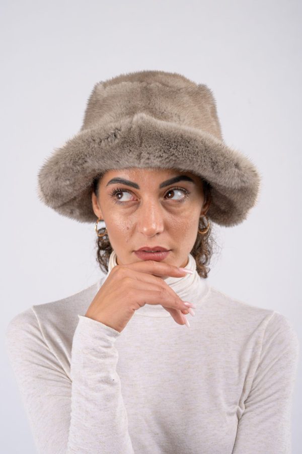 Cappello in visone - silver blue - immagine 1