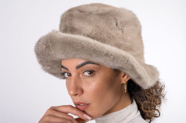 Cappello in visone - silver blue - immagine 4