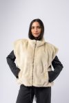Gilet di Visone color Ghiaccio