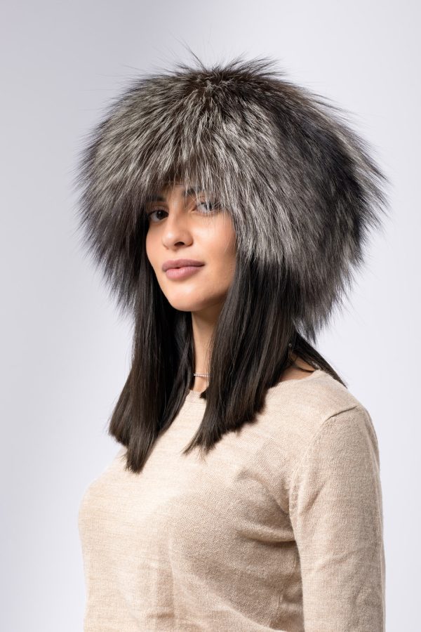 Colbacco in volpe argentata – grigio - immagine 2