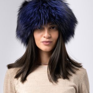 Colbacco in volpe argentata – blu