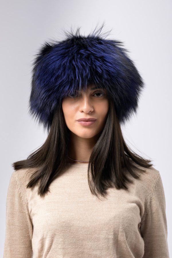 Colbacco in volpe argentata – blu - immagine 1