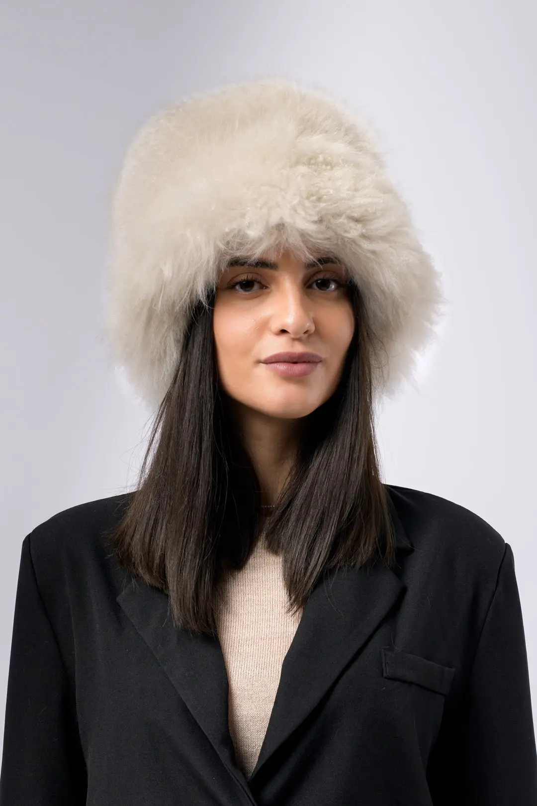 Drusola 25-09-25-338 Cappello pescatore in Capra Cashmere - immagine 1